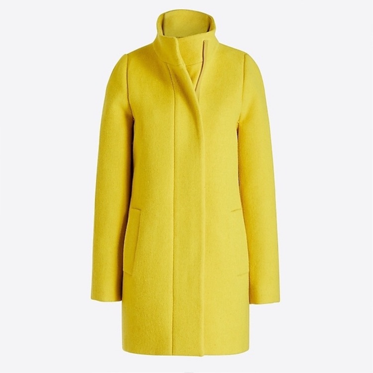 J.Crew Factory City Coat In Burnished Citron